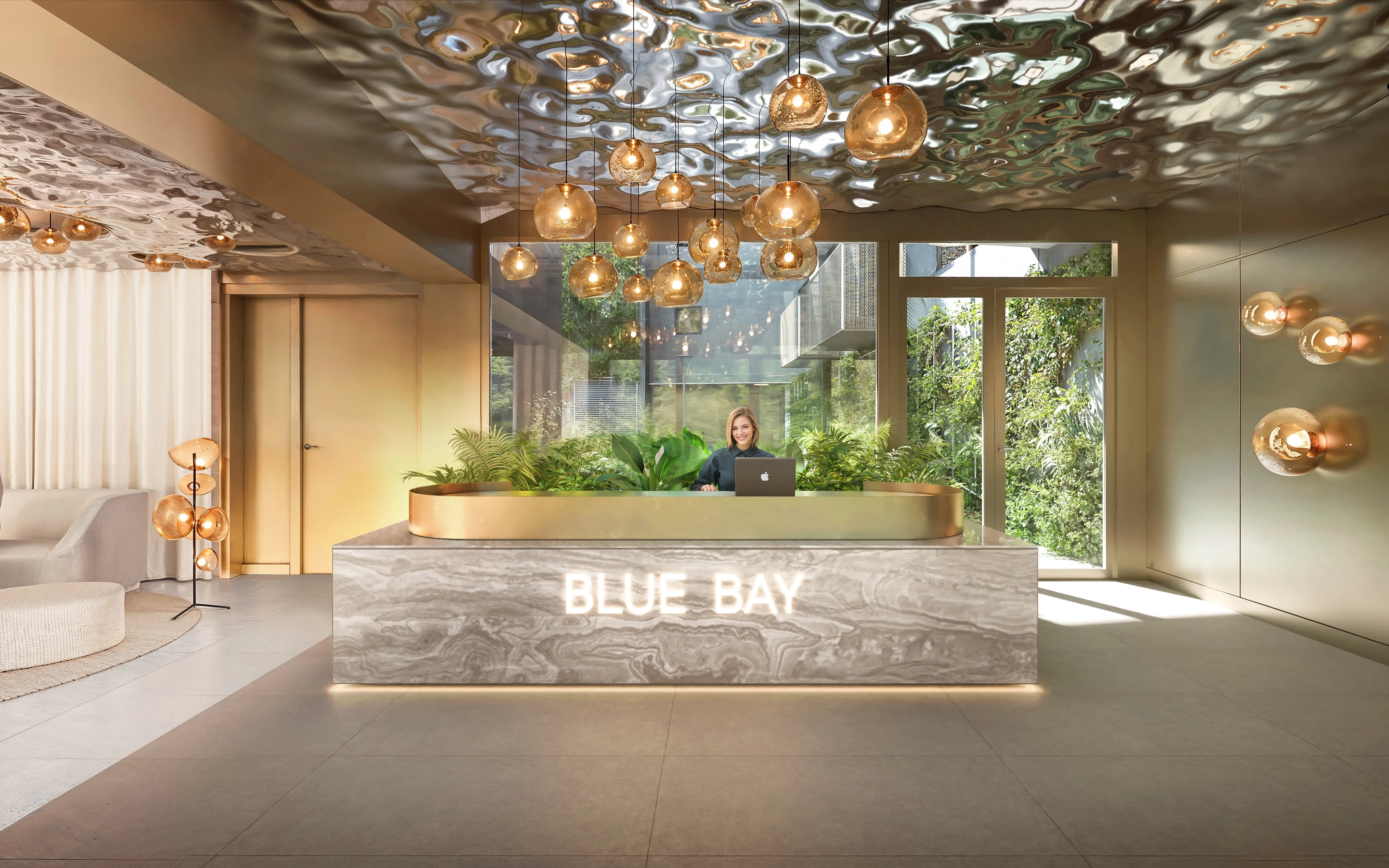 Lobby i recepcja Blue Bay